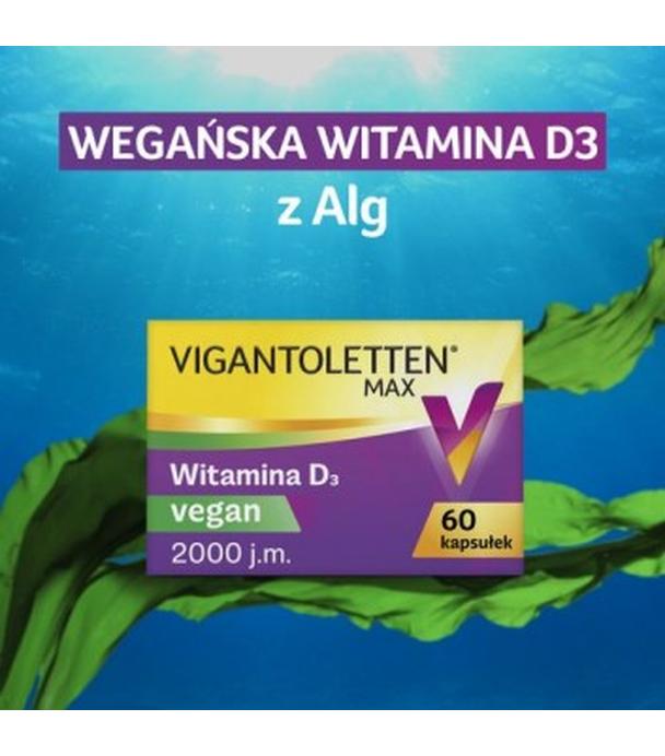 Vigantoletten MAX Vegan, witamina D, 60 kapsułek - ważny do 2024-10-31