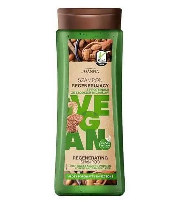 Joanna Vegan, szampon regenerujący z proteinami z migdałów, 300 ml