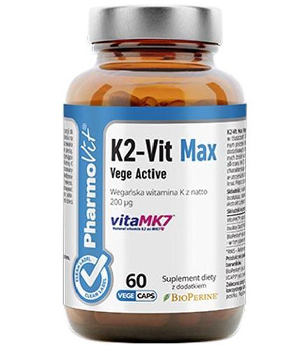 PharmoVit K2-Vit Max Vege Activ - 60 kaps. - cena, opinie, dawkowanie
