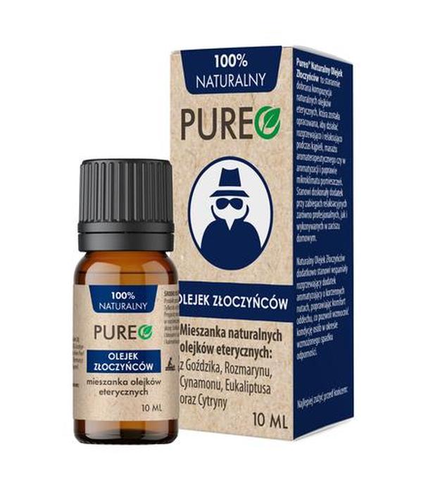 Pureo Olejek Złoczyńców Mieszanka olejków eterycznych naturalny, 10 ml