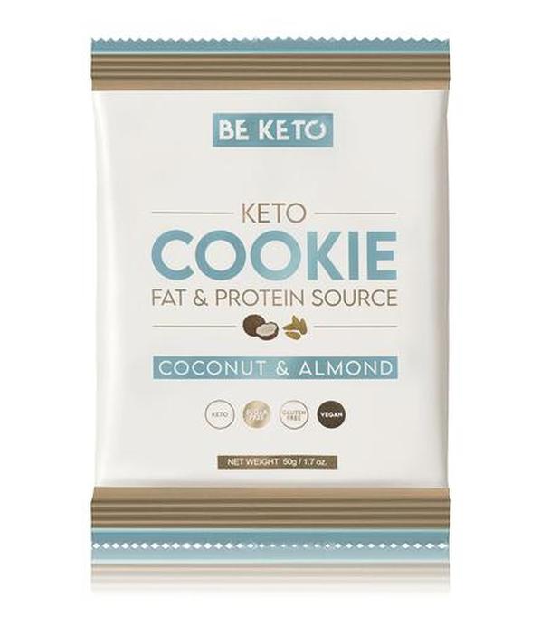 BeKeto KETO Cookie Coconut & Almond, 50 g, cena, wskazania, składniki