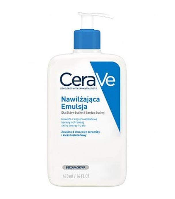 CeraVe nawilżająca emulsja do twarzy i ciała dla skóry suchej i bardzo suchej, 473 ml