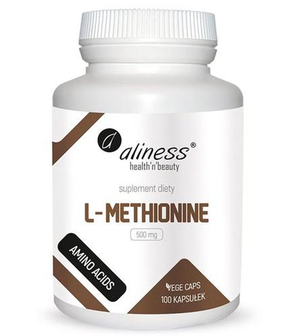 Aliness L-Methionine 500 mg - 100 kaps. Na metabolizm - cena, opinie, stosowanie