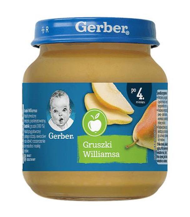 GERBER Deserek gruszki williamsa po 4 miesiącu - 125 g - nauka smaków - cena, opinie, właściwości