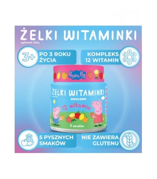 DOMOWA APTECZKA Żelki witaminki Świnka Peppa, 60 sztuk