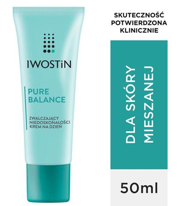 Iwostin Pure Balance zwalczający niedoskonałości krem na dzień, 50 ml, cena, opinie, stosowanie