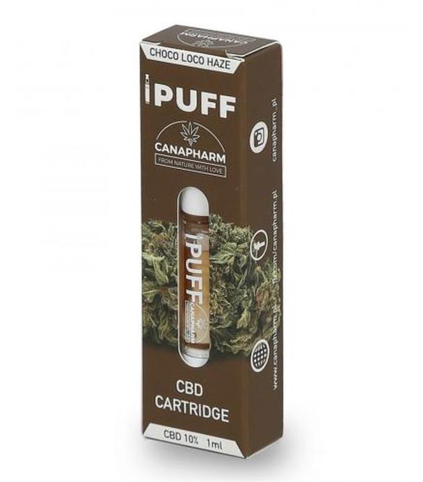 iPuff CBD Cartridge Choco Loco Haze 10% - 1 ml - cena, opinie, działanie