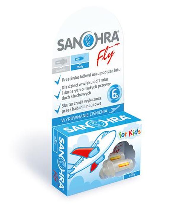 Sanohra Fly For Kids Zatyczki do uszu Przeciwko bólowi uszu podczas lotu - 1 para