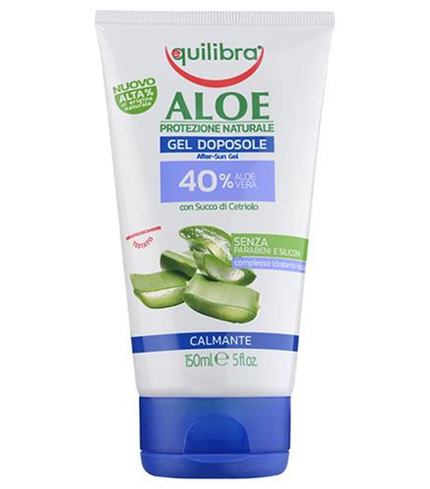 Equilibra Aloe Łagodzący żel po opalaniu z aloesem - 150 ml - cena, opinie, wskazania