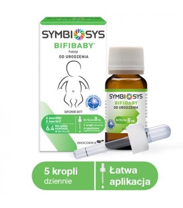 SYMBIOSYS BIFIBABY Krople dla dzieci od urodzenia, 8 ml