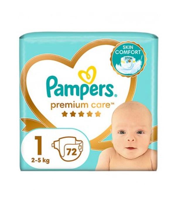 Pampers Premium Care pieluszki rozmiar 1, 2 kg - 5 kg, 72 sztuki