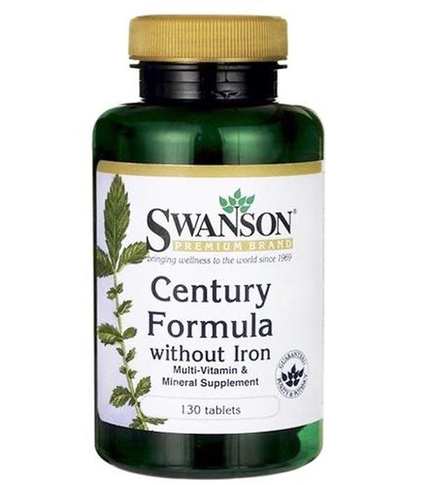 SWANSON Century Formula bez żelaza - 130 kaps.