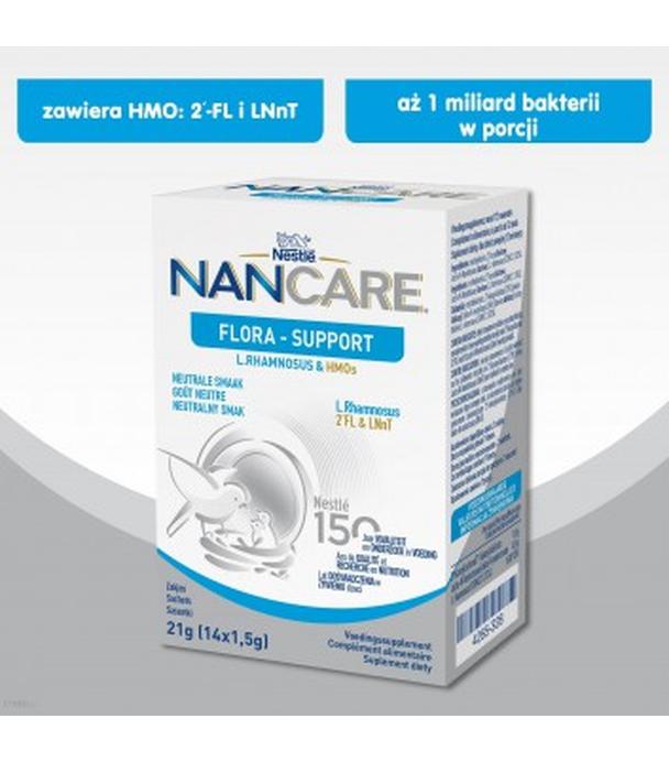 Nestle NAN CARE Flora - Support - suplement diety dla niemowląt po 12 miesiącu – 21 g - cena, opinie, składniki
