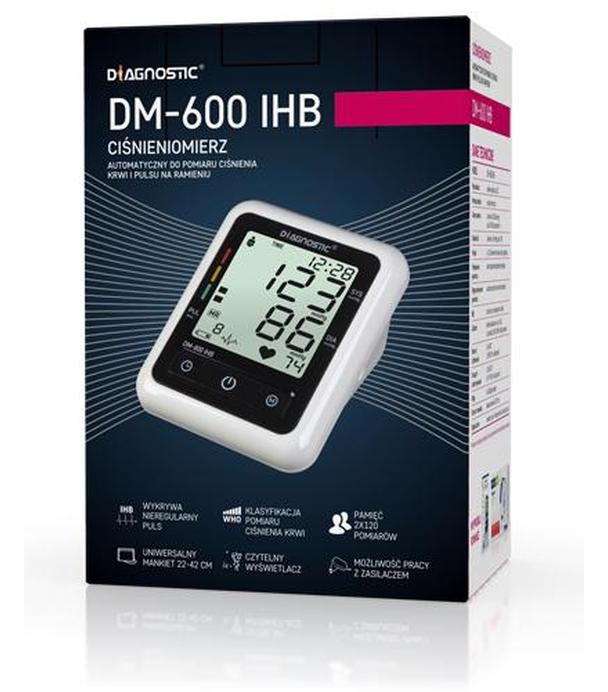 DIAGNOSTIC DM-600 IHB Ciśnieniomierz naramienny z zasilaczem sieciowym - 1 szt.