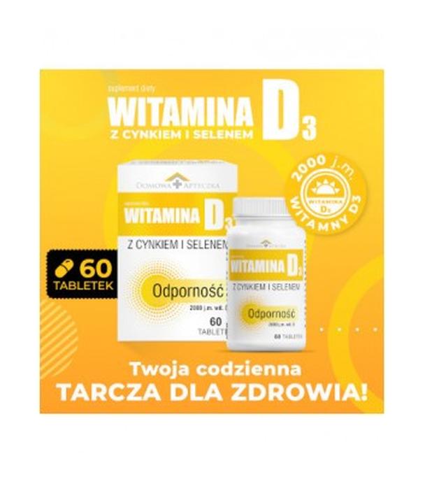Domowa Apteczka Witamina D3 z cynkiem i selenem, 60 tabletek