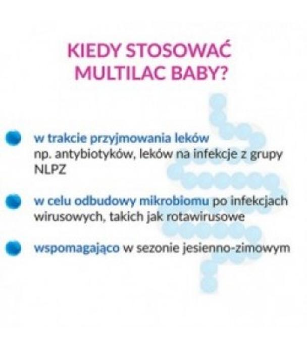 Multilac Baby Synbiotyk (probiotyk + prebiotyk), krople, 2x5 ml