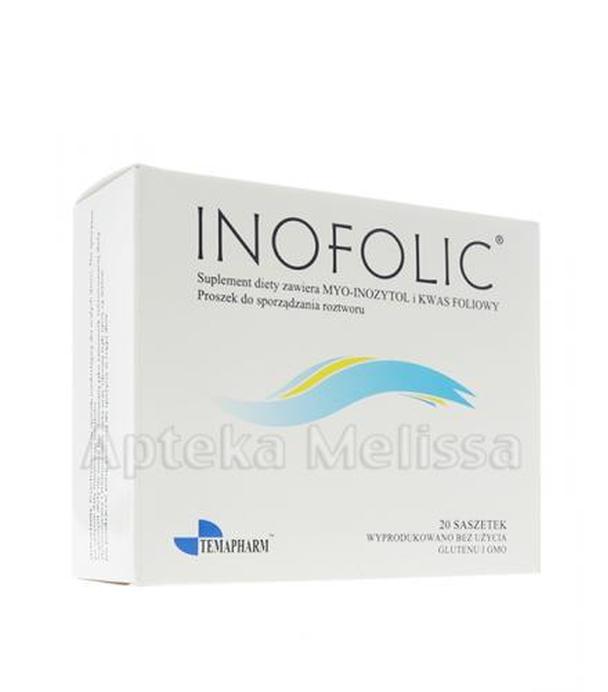 INOFOLIC - 20 sasz. - uzupełnia niedobory kwasu foliowego - cena, opinie, dawkowanie
