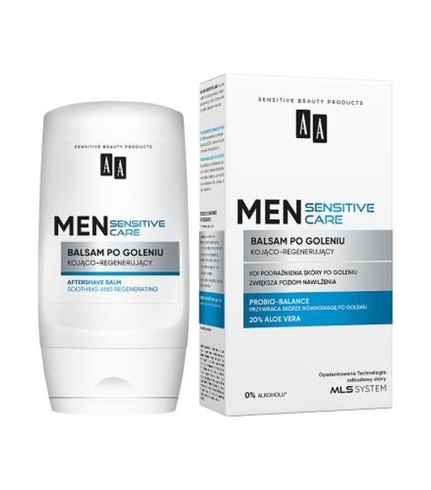 AA Men Sensitive Balsam po goleniu kojąco-regenerujący, 100 ml
