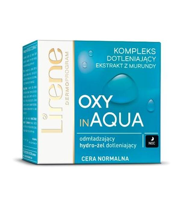 Lirene Oxy In Aqua Odmładzający hydro-żel dotleniający na noc do cery normalnej - 50 ml - cena, opinie, właściwości