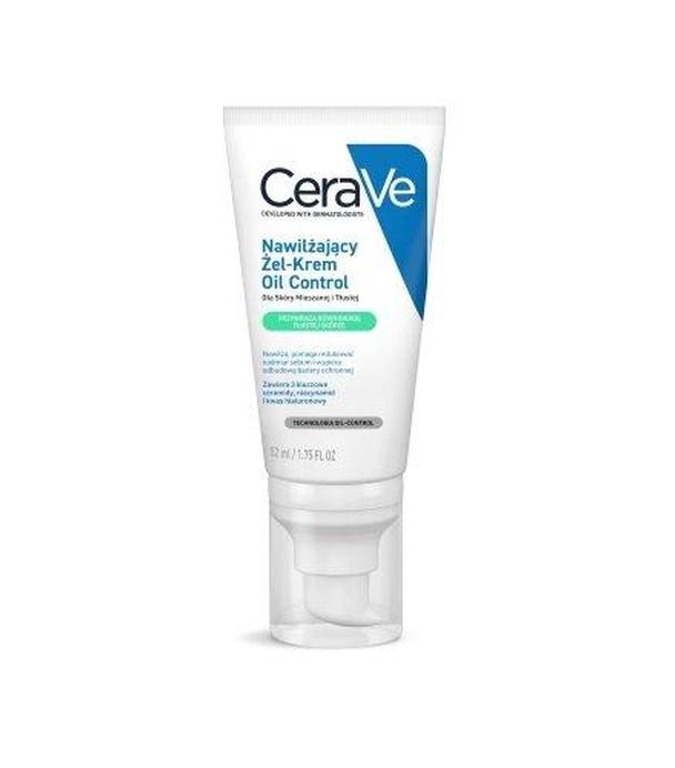 CeraVe Oil Control Żel-krem nawilżający dla skóry mieszanej i tłustej, 52 ml