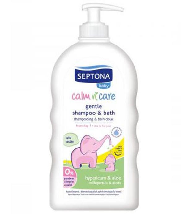 Septona Baby Shampoo & Bath Delikatny Szampon do kąpieli z dziurawca i aloesu, 500 ml, cena, opinie, wskazania