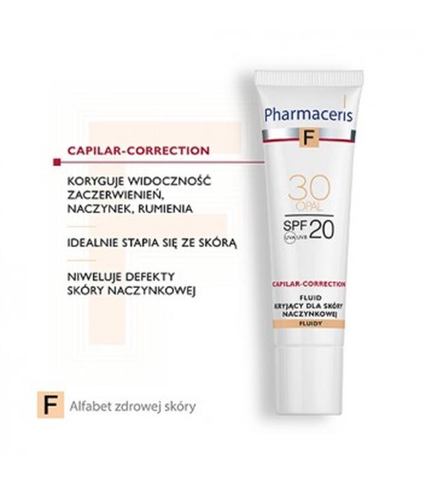 Pharmaceris F Capilar-Correction 30 Opal, fluid kryjący SPF20 dla skóry naczynkowej, 30 ml