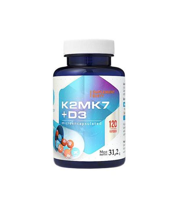 Hepatica Witamina K2MK7 + D3 - 120 kaps. Dla zdrowych kości - cena, opinie, właściwości