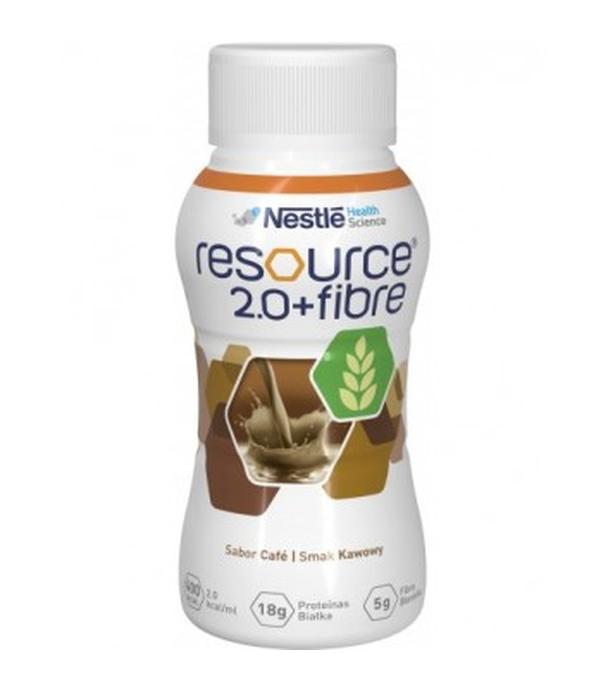 Resource 2.0+Fibre, płyn o smaku kawowym, 4 x 200 ml
