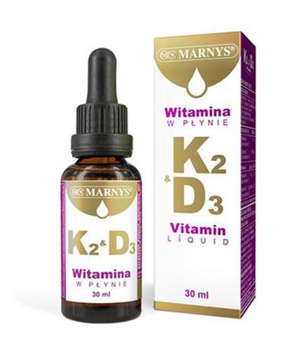 Marnys Witamina K2 & D3 liquid, 30 ml cena, opinie, skład