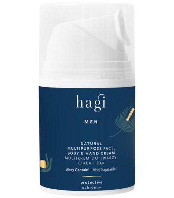 Hagi Men Naturalny multikrem ochronny do twarzy, ciała i rąk, Ahoj Kapitanie, 50 ml