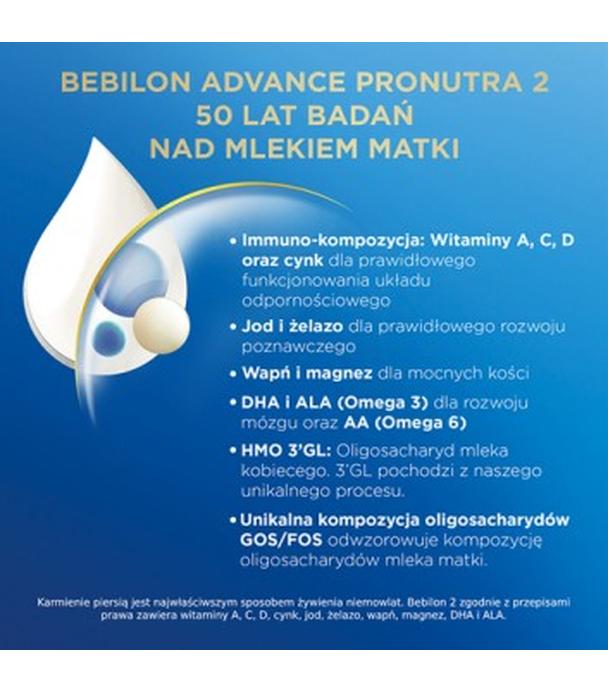 Bebilon 2 Advance Pronutra mleko następne po 6. miesiącu, 800 g