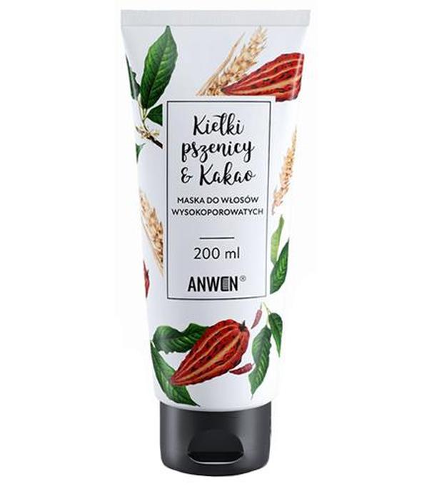 Anwen Kiełki pszenicy & Kakao Maska do włosów wysokoporowatych - 200 ml - cena, opinie, stosowanie