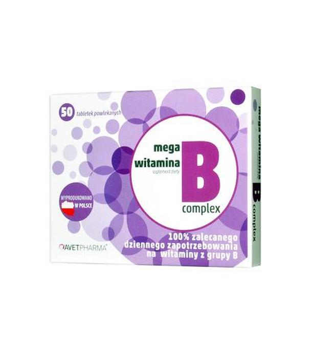 MEGA WITAMINA B Complex, 50 tabletek
