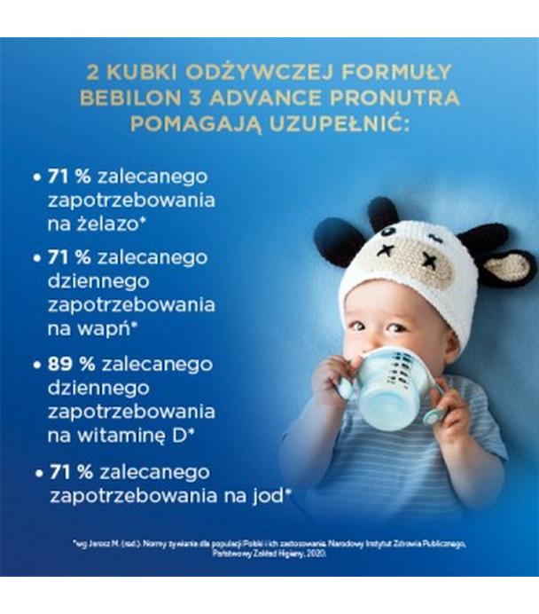 Bebilon 3 Advance Pronutra Junior, odżywcza formuła na bazie mleka po 1. roku życia, 1000 g