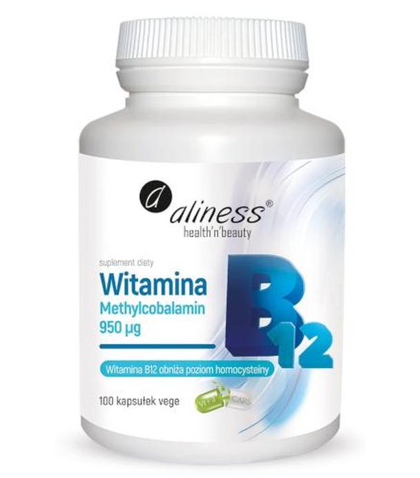 Aliness Witamina B12 Methylcobalamin 950 µg, kapsułki, 100 sztuk