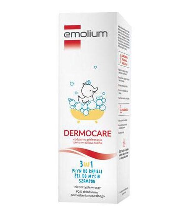 Emolium DERMOCARE 3w płyn do kąpieli, żel do mycia, szampon, 400 ml - 1020676 - brak pompki