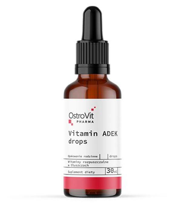 OstroVit Pharma Vitamin ADEK drops - 30 ml - cena, opinie, właściwości