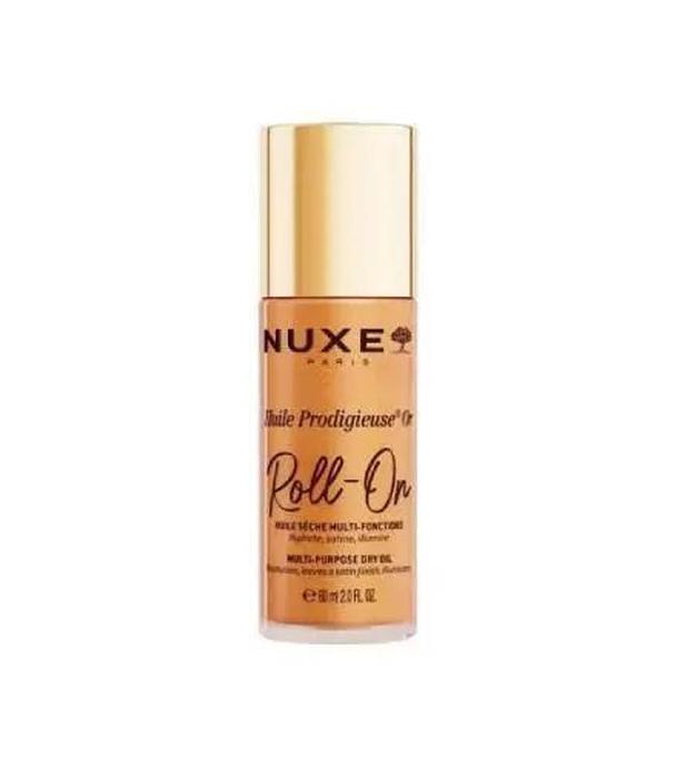 Nuxe Huile Prodigieuse Or Roll-on, Suchy olejek ze złotymi drobinkami, 60 ml