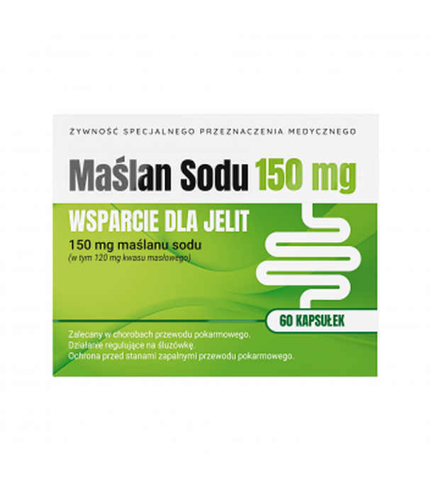 Nature Pharm, Maślan Sodu, 150 mg, kapsułki
