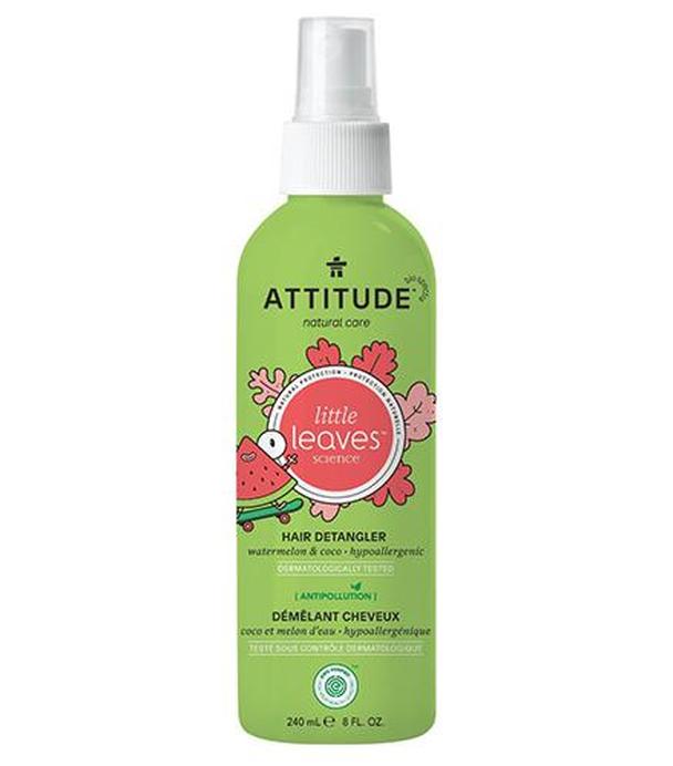 Attitude Spray do rozczesywania włosów arbuz i kokos, 240 ml, cena, opinie, właściwości