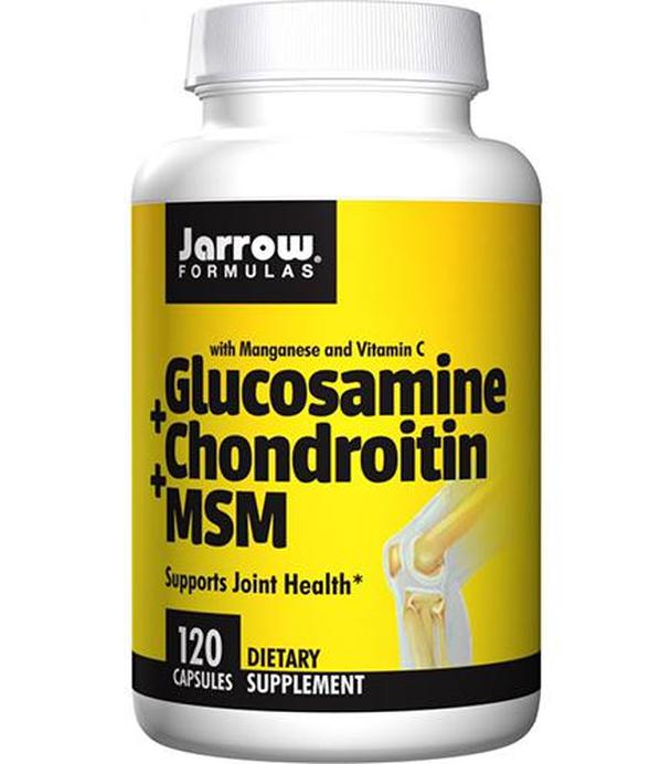 Jarrow Formulas Glucosamine + Chondroitin + MSM - 120 kaps. - cena, opinie, stosowanie