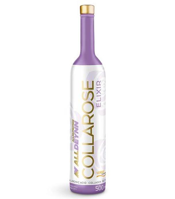 Allnutrition Alldeynn Collarose Elixir Raspberry - Wild Strawberry, 500 ml  - ważny do 2025-07-31