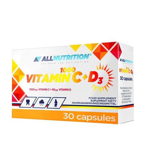 ALLNUTRITION Vitamin C 1000 + D3 - 30 kaps.
