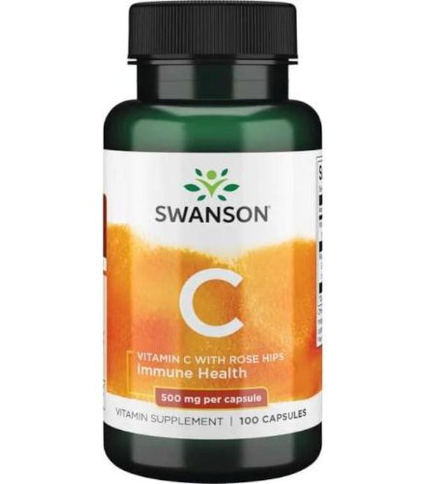 SWANSON Witamina C z dziką różą 500 mg - 100 kaps.
