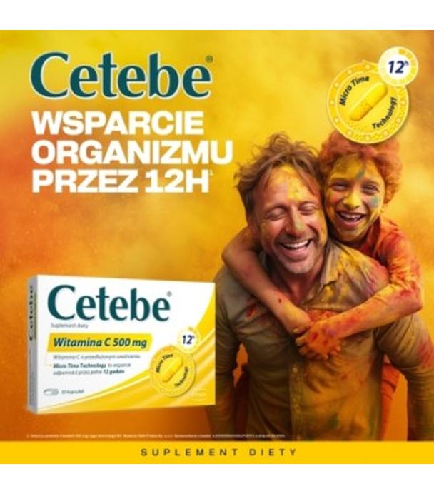 Cetebe Witamina C 500 mg, 30 kapsułek