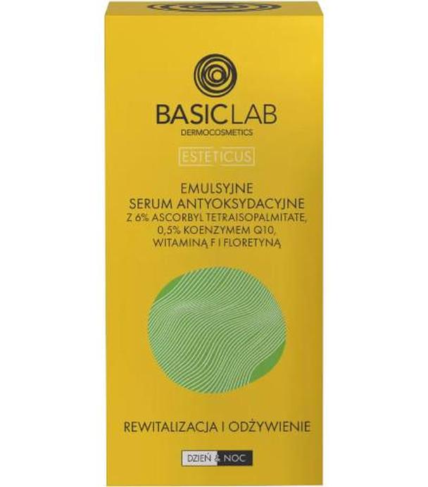 Basiclab Emulsyjne serum antyoksydacyjne z 6% ascorbyl tetraisopalmitate Rewitalizacja i Odżywienie, 30 ml - ważny do 2025-09-30