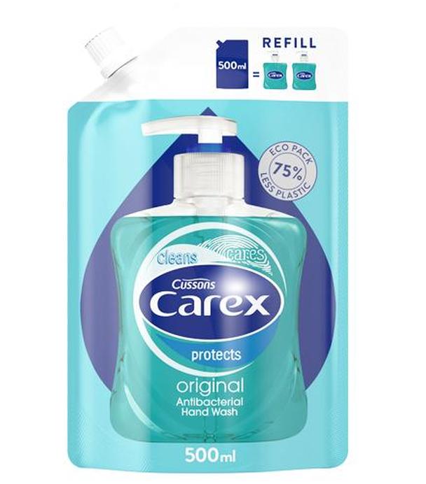 CAREX Antybakteryjne mydło w płynie Original, zapas, 500 ml