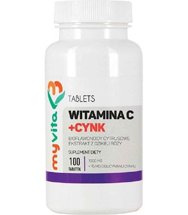 MyVita Witamina C 1000 mg + Cynk 15 mg, 100 tabl.