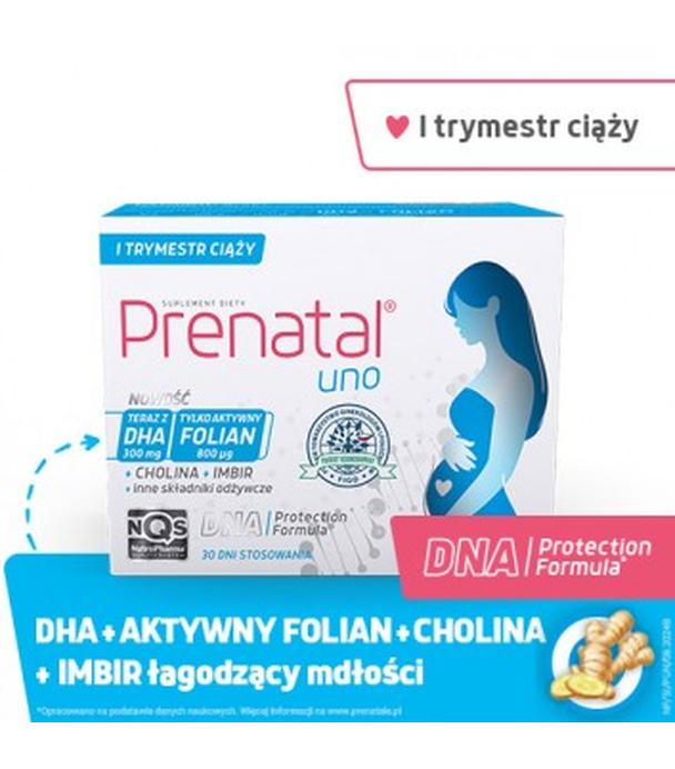 Prenatal Uno, 30 kapsułek + 30 kapsułek