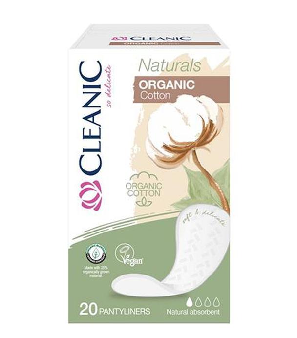 Cleanic Naturals Organic Wkładki higieniczne, 20 szt., cena, opinie, właściwości